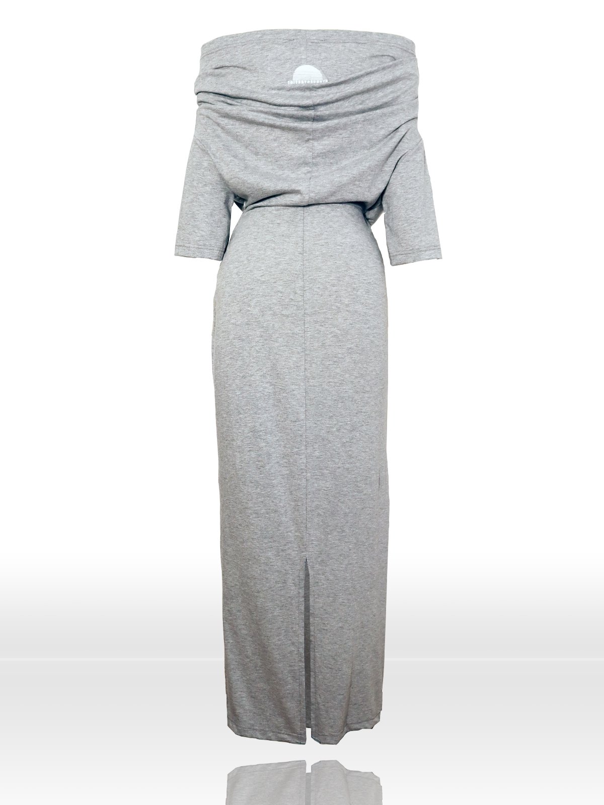 10c gris back flat dress