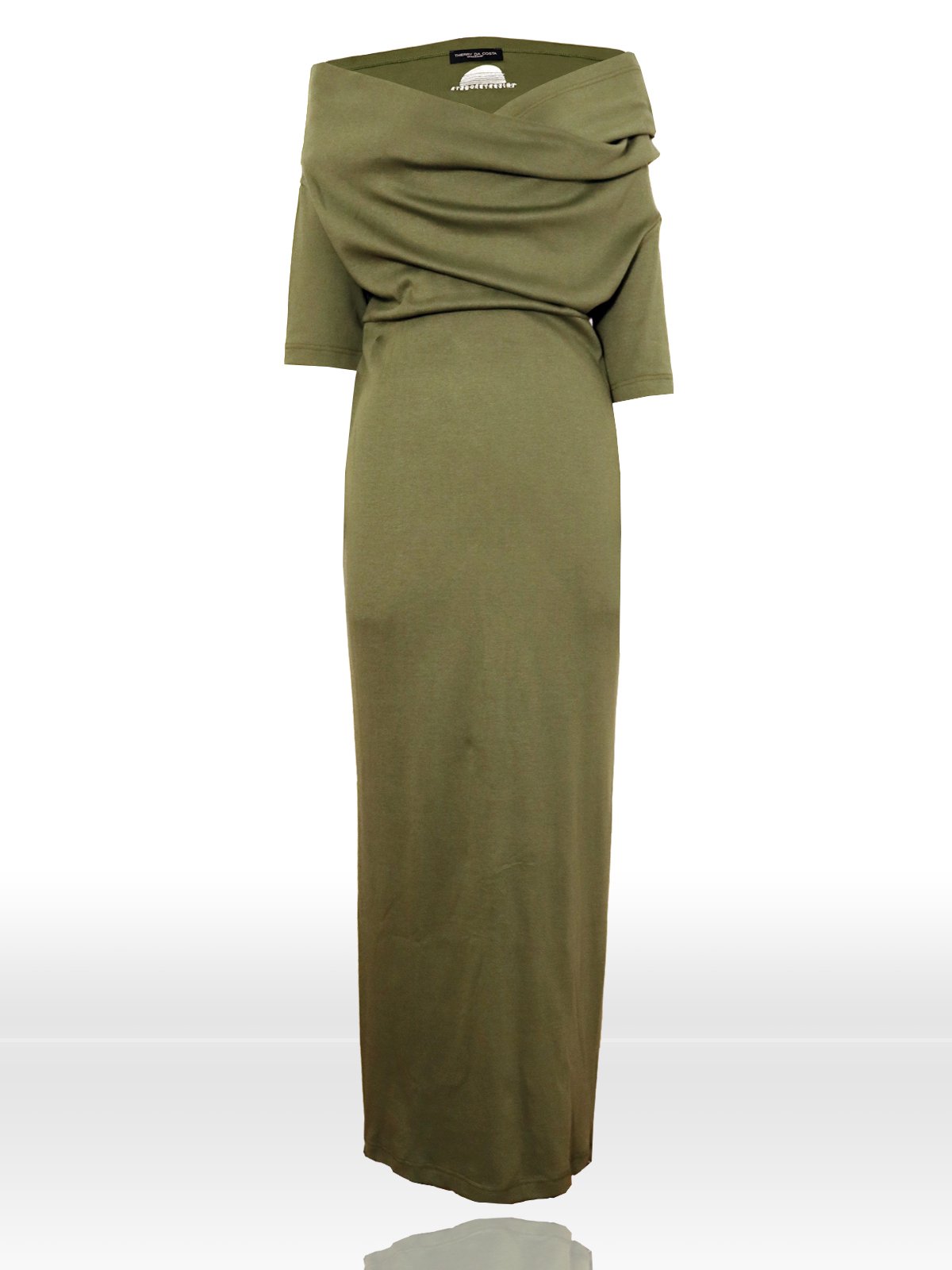 20b khaki front flat dress