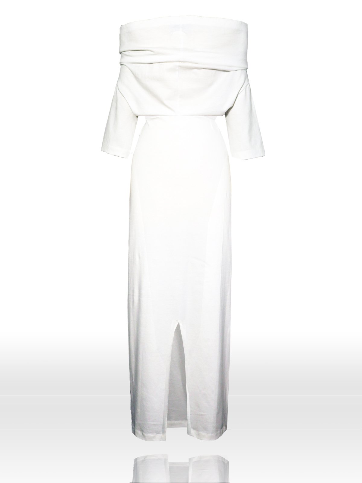 30c white back flat dress