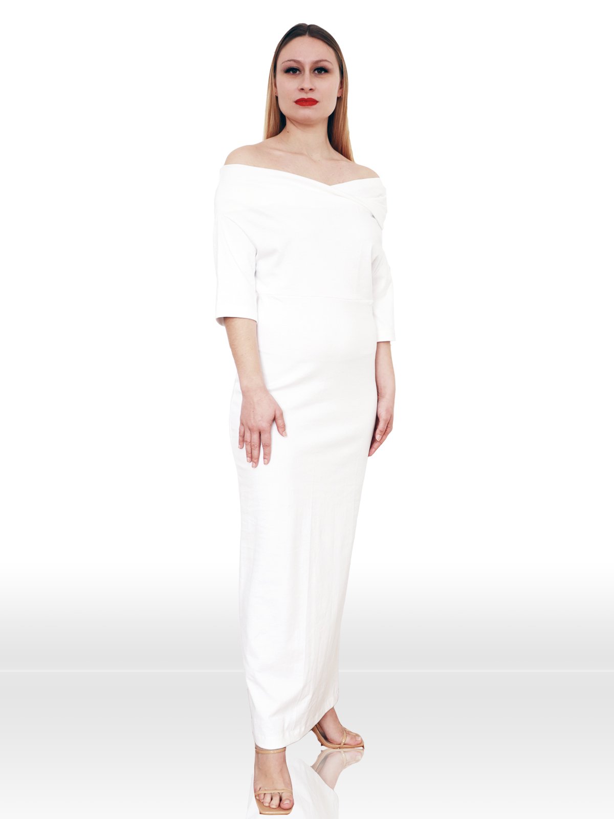 Thierry DA COSTA Robe Blanc, vue de face — Year 2024